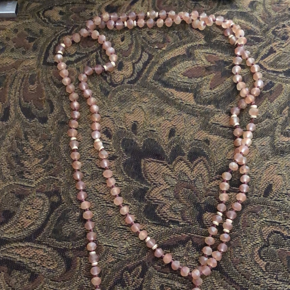 Double layered necklace or wrap bracelet!